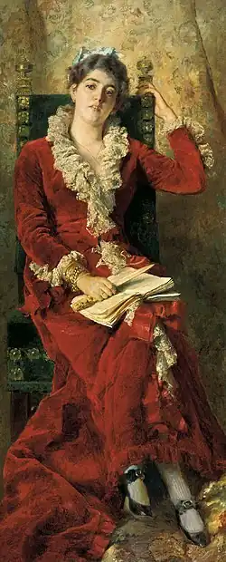 «Портрет Ю. П. Маковской», 1881 г. Русский музей
