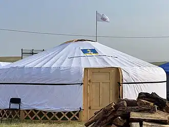 Юрта на гастрофестивале «Боргойская баранина»