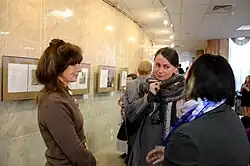 Скульптор Мария Капилова и искусствовед Татьяна Бембель