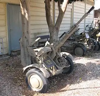 ЗПУ-1 в походном положении. Израиль, военный музей в Тель-Авиве.