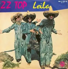 Обложка сингла ZZ Top «Leila» (1981)
