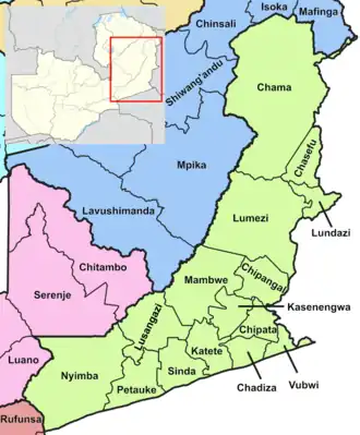 Восточная провинция на карте