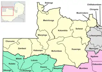 Северо-Западная провинция на карте