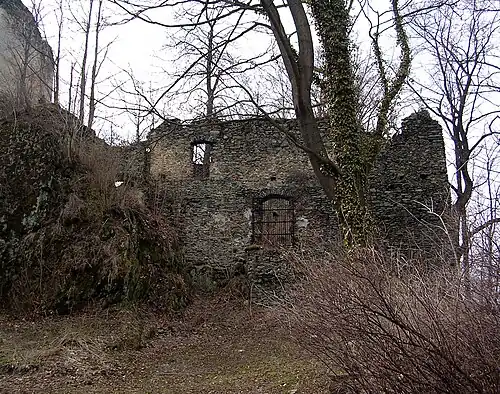 Жилой дом замка в 2006 году. Вид с востока, до реконструкции