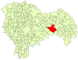 Расположение муниципалитета на карте провинции