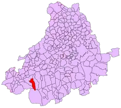 Расположение муниципалитета на карте провинции