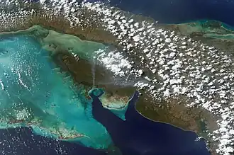 Болото Сапата, вид из космоса