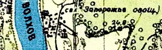 План деревни Запорожье. 1941 год