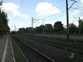 Вид со станции в северном направлении