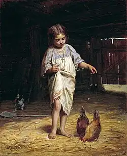 Девочка с курами (ранее 1901)
