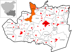 Цихтау на карте городского округа