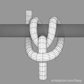 Узел двойной УИААТормозящий полусхватывающий узел в альпинизме