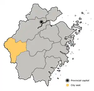 Цюйчжоу на карте