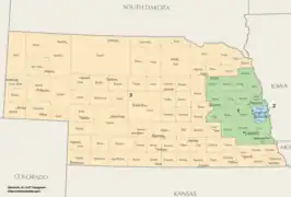 Небраска, 3 округа