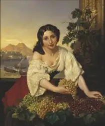 Итальянка с виноградом, Национальный музей Швеции