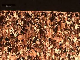 Аустенитная кристаллическая структура стали AISI 316