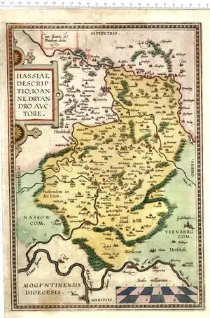 Карта Гессена  (XVI в.)