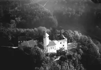 Вид замка c высоты птичьего полёта