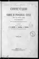 Commentario del Codice di procedura civile per gli Stati sardi, 1855