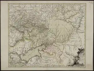 Азовская губерния на карте